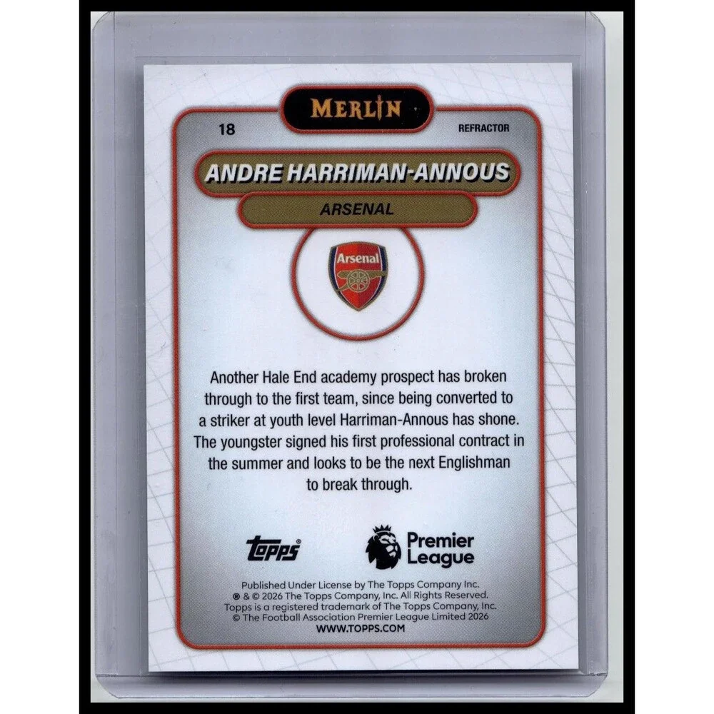 2026 Merlin Premier League #18 Andre Harriman-Annous Refractor